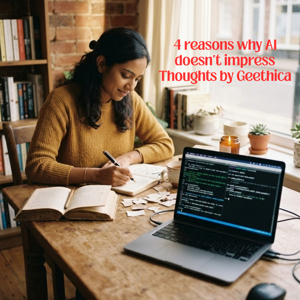 4 reasons why AI doesn't impress Thoughts by Geethica